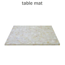 Natural color Chinese freshwater shell table mat